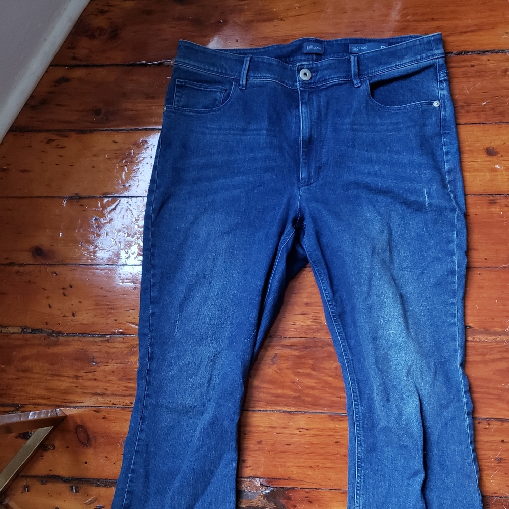 J. Jill Jeans Raw Hem Ankle Bootcut